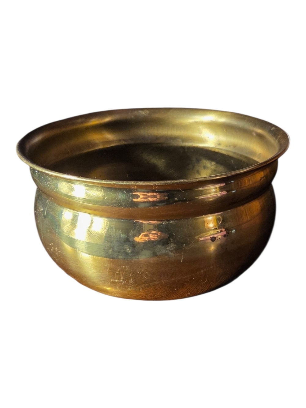 Vintage Brass Bowl - Gold Finish
